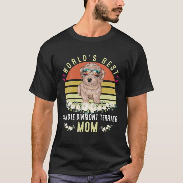 World´S Best Dandie Dinmont Terrier Mum Dog Mama F T-Shirt (Front)