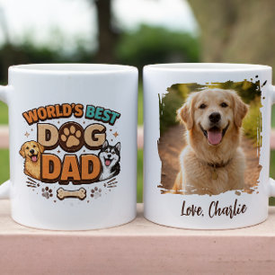 World’s Best Dog Dad Custom Father’s Day Coffee Mug