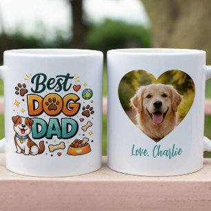World’s Best Dog Dad Custom Father’s Day Coffee Mug