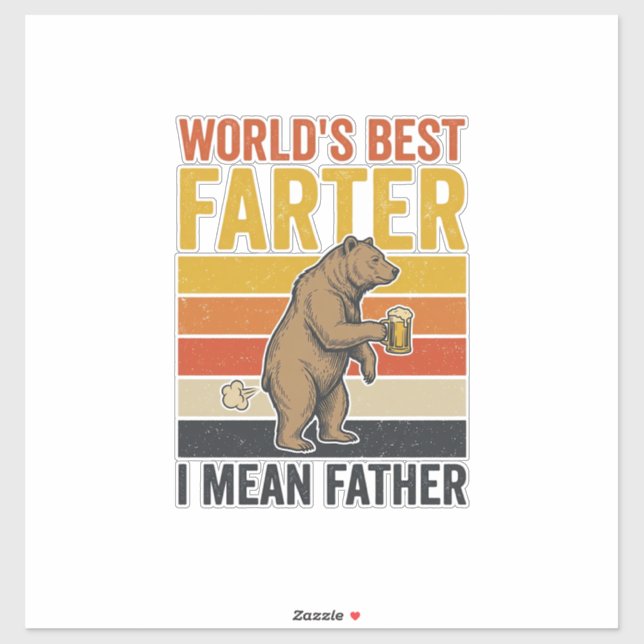 World’s Best Farter Funny Father Bear (Sheet)