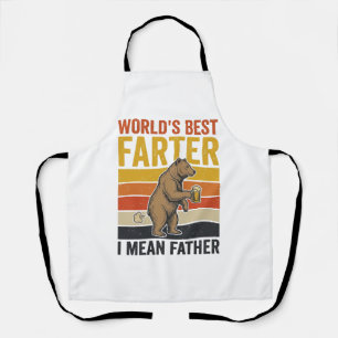 World’s Best Farter Funny Father Bear Apron
