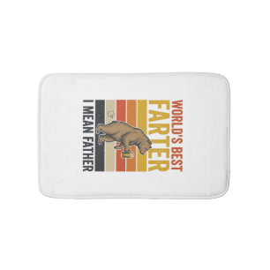 World’s Best Farter Funny Father Bear Bath Mat