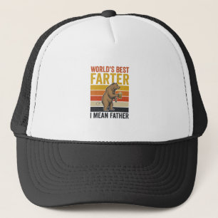 World’s Best Farter Funny Father Bear Trucker Hat