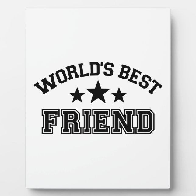 World’s best friend plaque (Front)