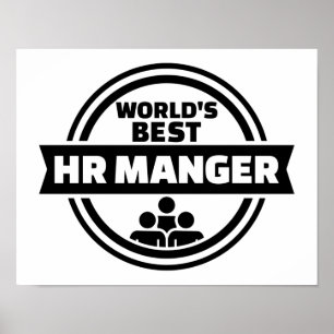World’s best HR Manager Poster