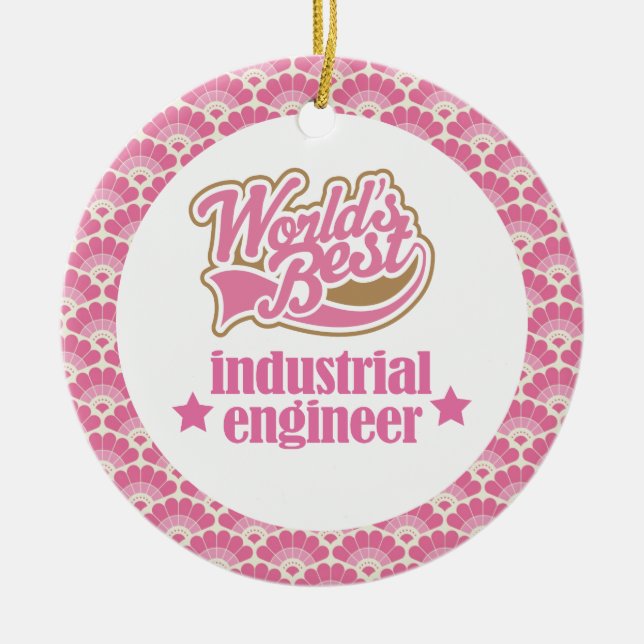 World’s Best Industrial Engineer Gift Ornament (Front)