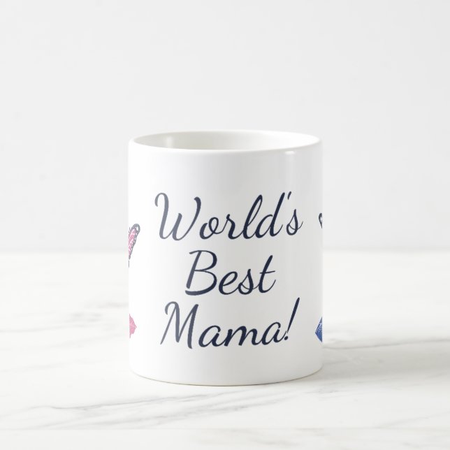 World’s Best Mama Coffee Mug – Perfect Gift for Mo (Center)