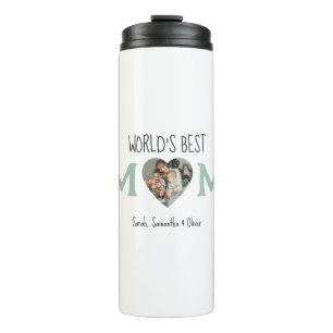World’s Best Mom – Photo Collage Gift Thermal Tumbler