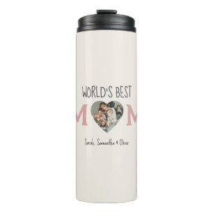 World’s Best Mom – Photo Collage Gift Thermal Tumbler