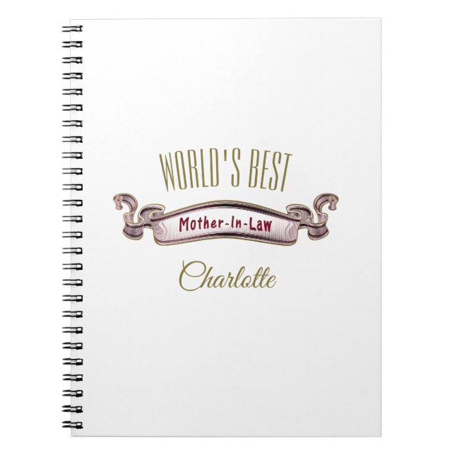 World’s Best Mother-in-Law Notebook (Front)