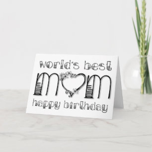 World’s Best Mum Birthday Card