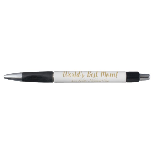 World’s Best Mum gold custom script cute (Front)