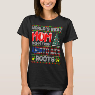 World’s Best Mum Grown Puerto Rico Christmas Gift T-Shirt