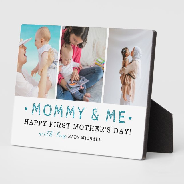   World’s Best Mummy – Happy 1st Mother’s Day  Plaque (Side)