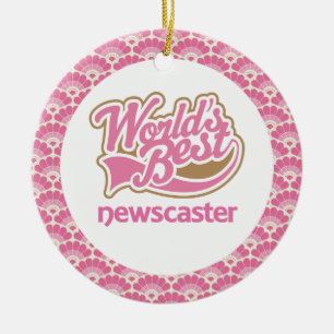 World’s Best Newscaster Gift Ornament