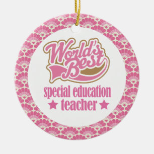 World’s Best Special Education Teacher Gift Ceramic Tree Decoration