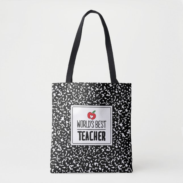 World’s Best Teacher Appreciation Teacher Day Tote Bag (Front)