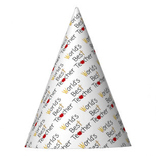 World’s Best Teacher Cool School Supplies Party Hat