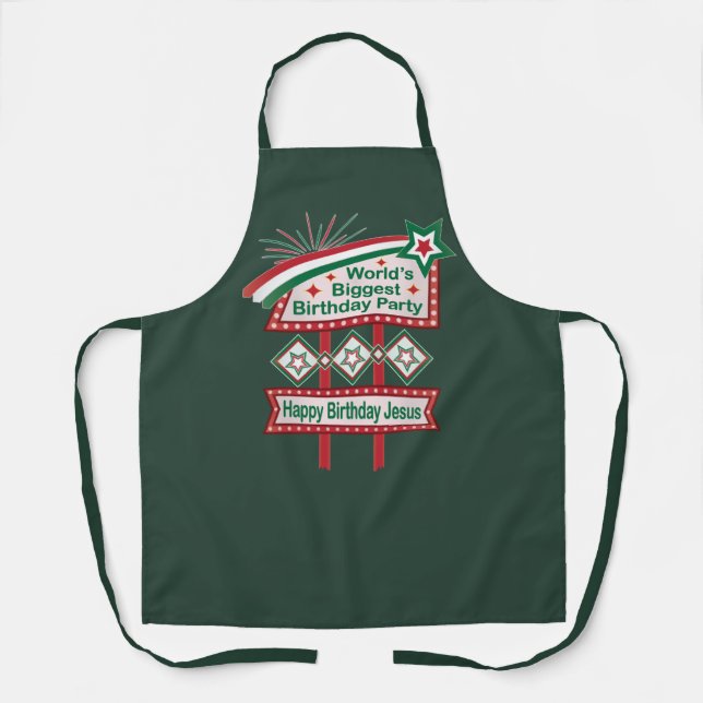 World’s Biggest Birthday Party Marquee Apron (Front)