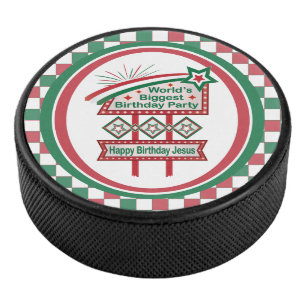 World’s Biggest Birthday Party Marquee Hockey Puck