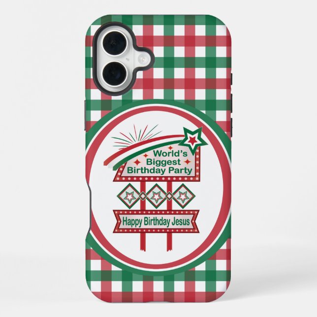 World’s Biggest Birthday Party Marquee iPhone Case (Back)