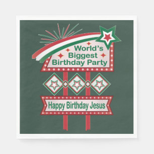 World’s Biggest Birthday Party Marquee Napkin