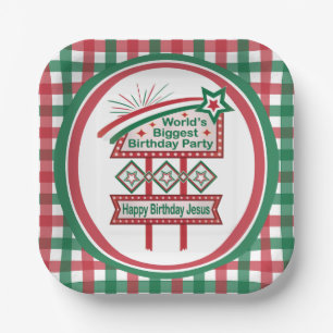 World’s Biggest Birthday Party Marquee Paper Plate