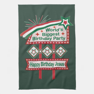 World’s Biggest Birthday Party Marquee Tea Towel