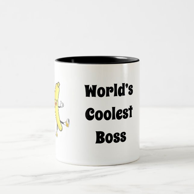World’s Coolest Boss Two-Tone Coffee Mug (Center)