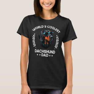 World s Coolest Dog Dad Papa  Men Dachshund T-Shirt