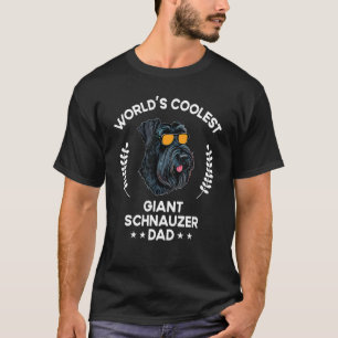 World s Coolest Dog Dad Papa Men Giant Schnauzer T-Shirt