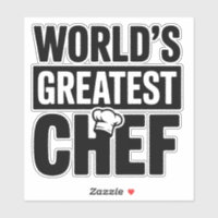 World’s Greatest Chef Bold Text Sticker