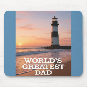 World’s Greatest Dad – Coastal Sunrise Edition Mouse Pad