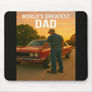 World’s Greatest Dad – Muscle Car Moment Edition Mouse Pad