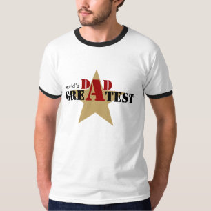 World’s Greatest dad star custom t-shirt