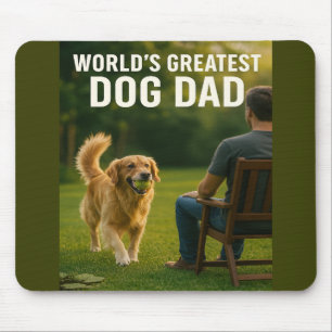World’s Greatest Dog Dad – Ball Is Life Edition Mouse Pad