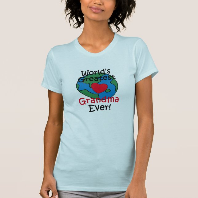 World’s Greatest Grandma Heart T-Shirt (Front)