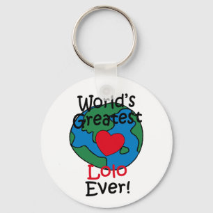 World’s Greatest Lolo Heart Key Ring
