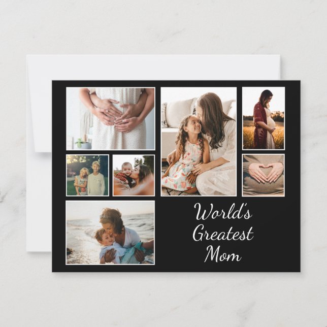 World’s Greatest Mum Family Child 7 Photo Collage (Front)