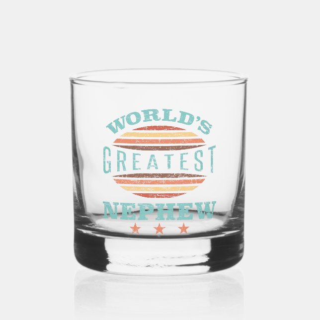 World’s Greatest Nephew Whiskey Glass (Front)