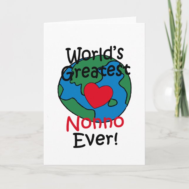 World’s Greatest Nonno Heart Card (Front)