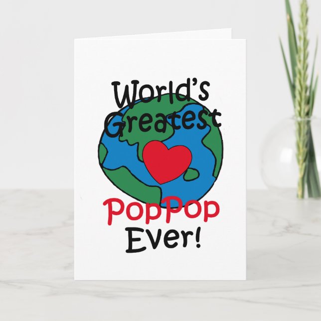 World’s Greatest PopPop Heart Card (Front)