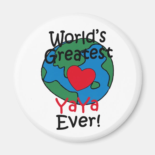 World’s Greatest YaYa Heart Magnet (Front)