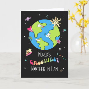 World’s Grooviest Mother in Law Mother’s Day Card 