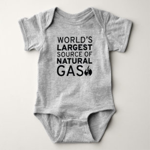 World’s Largest Source Of Natural Gas Baby Bodysuit