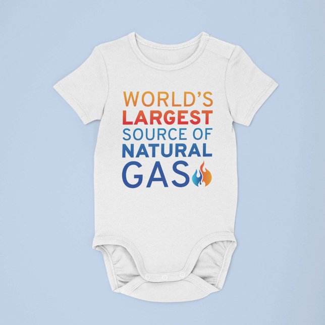 World’s Largest Source Of Natural Gas Baby Bodysuit (Creator Uploaded)