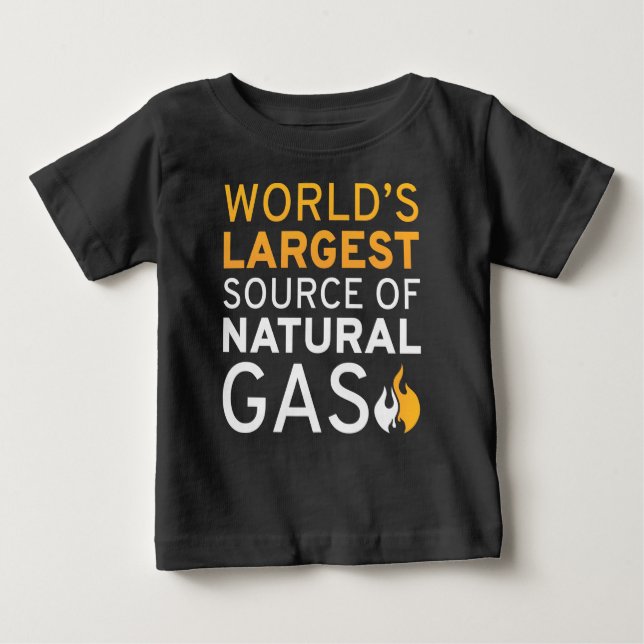 World’s Largest Source Of Natural Gas Baby T-Shirt (Front)
