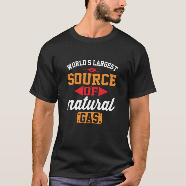 World’s largest source of natural gas T-Shirt (Front)