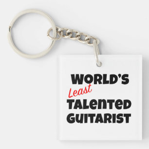 World’s Least Talented Guitarist Key Ring