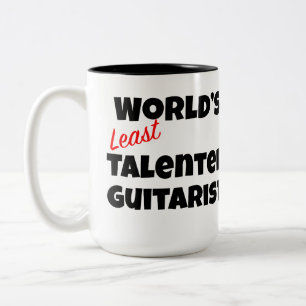 World’s Least Talented Guitarist Two-Tone Coffee Mug